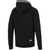 Chaqueta con cremallera y capucha en bloques de color negro