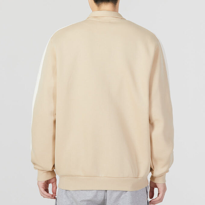 Chaqueta con cremallera y escudo del equipo “Beige”