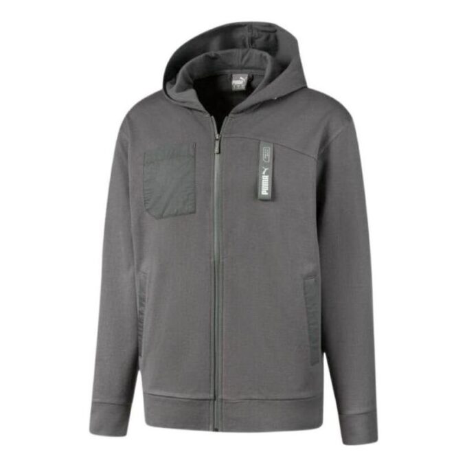 Chaqueta con logotipo de Nu-tility “Gris”