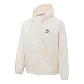 Chaqueta cortavientos con capucha “blanca”