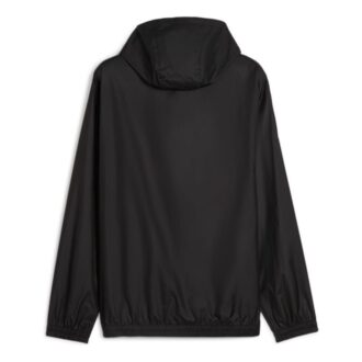 Chaqueta cortavientos con capucha y estampado gráfico “Negro Amarillo”