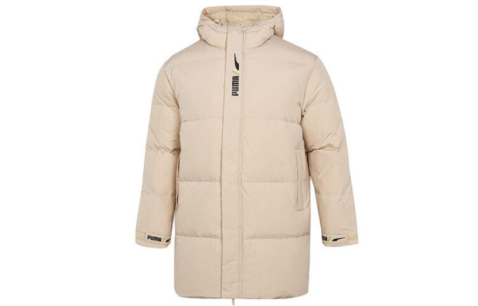 Chaqueta cortavientos de plumón beige