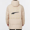 Chaqueta cortavientos de plumón beige
