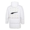 Chaqueta cortavientos de plumón blanca