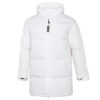 Chaqueta cortavientos de plumón blanca