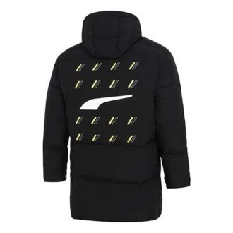 Chaqueta cortavientos de plumón negra