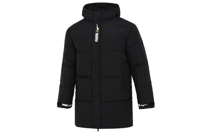 Chaqueta cortavientos de plumón negra