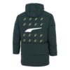 Chaqueta cortavientos de plumón verde