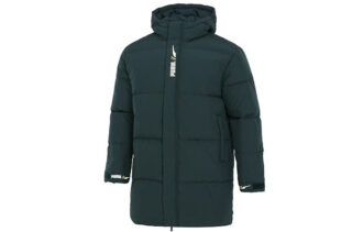 Chaqueta cortavientos de plumón verde