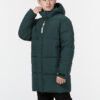 Chaqueta cortavientos de plumón verde