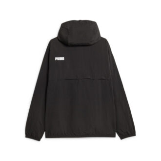 Chaqueta cortavientos extragrande con capucha “Negra”