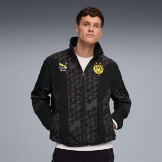 Chaqueta cortavientos reversible de fútbol PUMA x KIDSUPER Borussia Dortmund para hombre