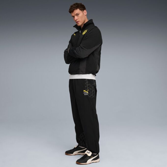 Chaqueta cortavientos reversible de fútbol PUMA x KIDSUPER Borussia Dortmund para hombre Chaqueta cortavientos reversible de fútbol PUMA x KIDSUPER Borussia Dortmund para hombre