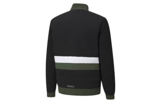 Chaqueta de baloncesto acolchada de invierno “Parket” (negro y verde)
