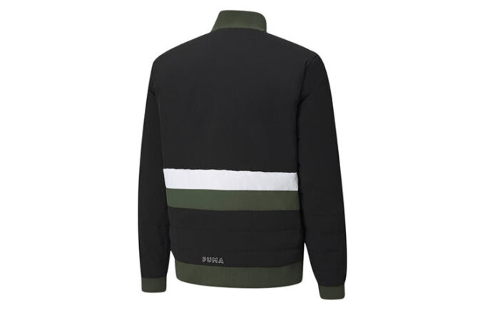 Chaqueta de baloncesto acolchada de invierno “Parket” (negro y verde)