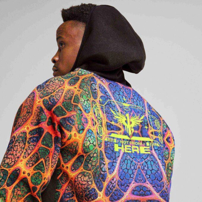 Chaqueta de baloncesto con cremallera Melo Alien Skin para hombre Chaqueta de baloncesto con cremallera Melo Alien Skin para hombre