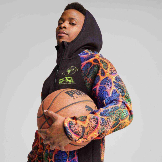 Chaqueta de baloncesto con cremallera Melo Alien Skin para hombre Chaqueta de baloncesto con cremallera Melo Alien Skin para hombre