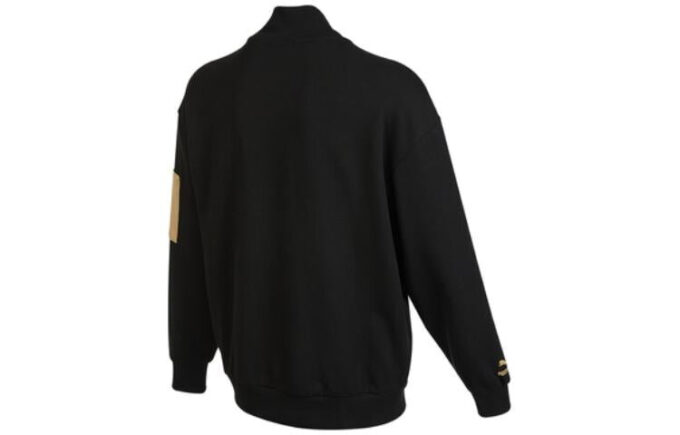 Chaqueta de béisbol negra con logo