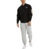 Chaqueta de béisbol negra con logo