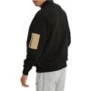 Chaqueta de béisbol negra con logo