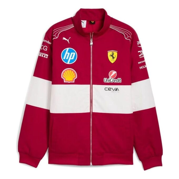 Chaqueta de carreras PUMA x Scuderia Ferrari “Cereza oscuro”
