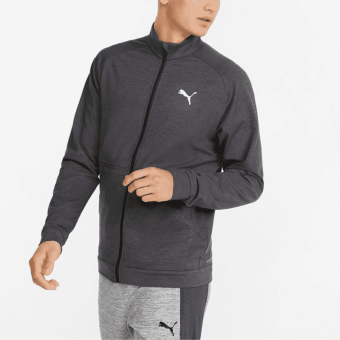 Chaqueta de entrenamiento Cloudspun con cremallera completa “Negra”
