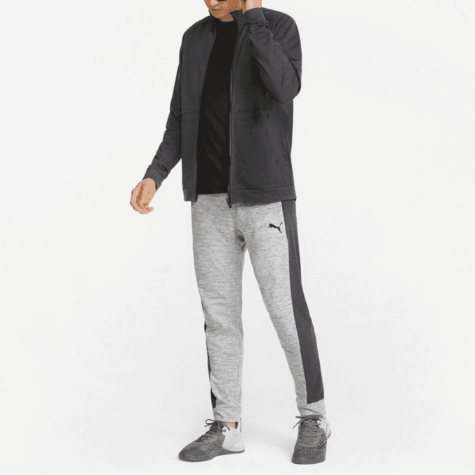 Chaqueta de entrenamiento Cloudspun con cremallera completa “Negra”