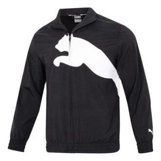 Chaqueta de entrenamiento tejida con forro para grandes felinos, color negro