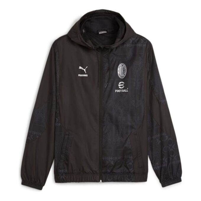 Chaqueta de fútbol PUMA x AC MILAN PLEASURES para antes del partido “Negra”