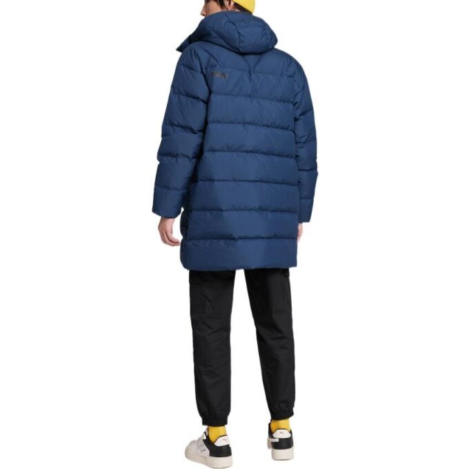 Chaqueta de invierno de plumón azul marino