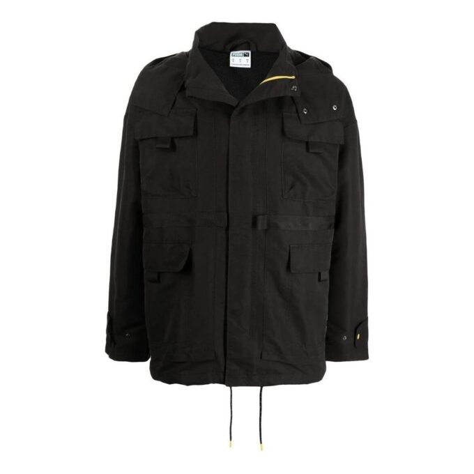 Chaqueta de longitud media PUMA x Central Saint Martins “Negra”