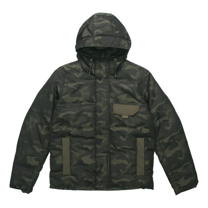 Chaqueta de plumas de camuflaje con capucha Streetstyle 480 “Negra”