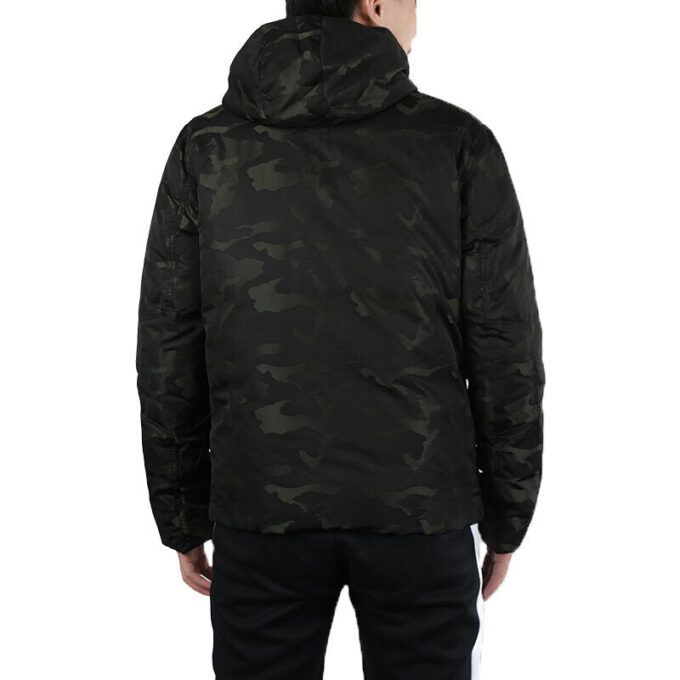 Chaqueta de plumas de camuflaje con capucha Streetstyle 480 “Negra”