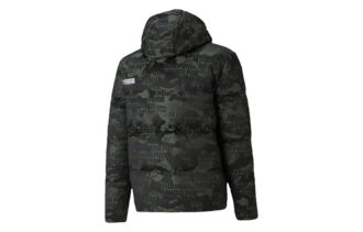 Chaqueta de plumas de camuflaje “Verde y blanco”