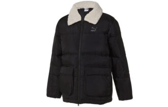 Chaqueta de plumas de esquilado “negra”