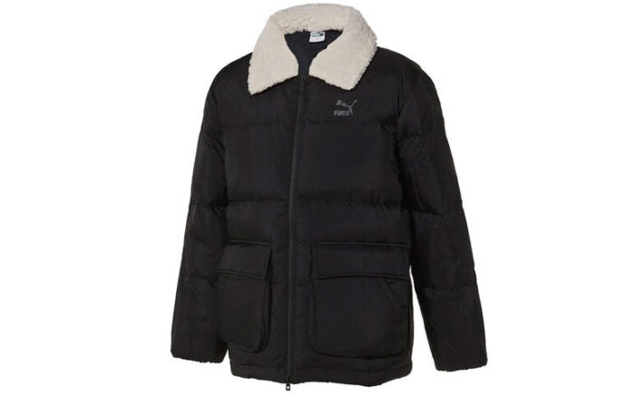 Chaqueta de plumas de esquilado “negra”