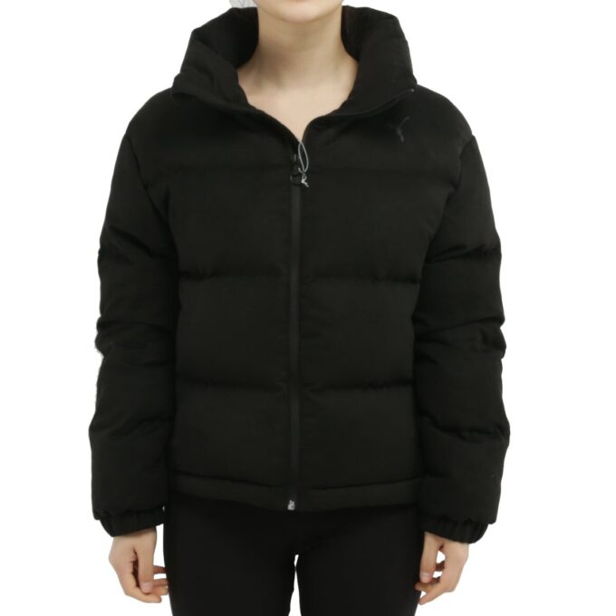 Chaqueta de plumas estilo 480 para mujer, color negro
