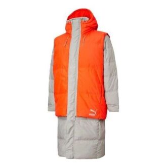 Chaqueta de plumas “Gris Naranja”