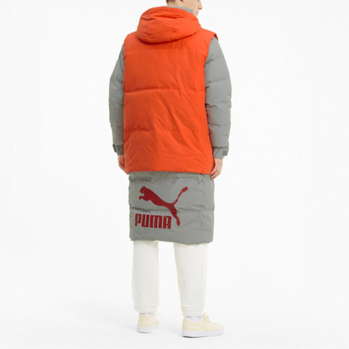 Chaqueta de plumas “Gris Naranja”