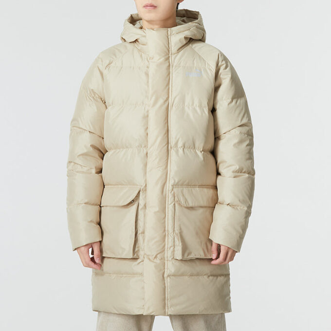 Chaqueta de plumas larga “Beige”