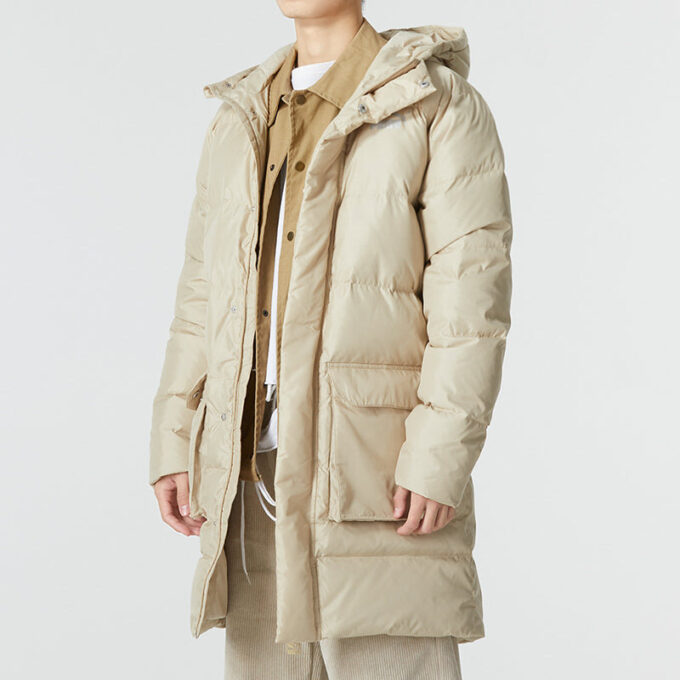 Chaqueta de plumas larga “Beige”