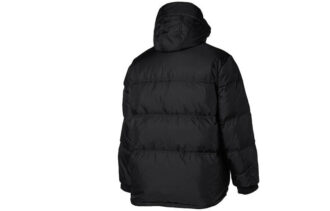 Chaqueta de plumas negra con logo de Street Style