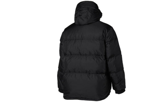Chaqueta de plumas negra con logo de Street Style