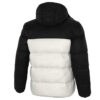 Chaqueta de plumón con capucha desmontable “Blanco y negro”