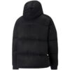 Chaqueta de plumón de piel sintética con el logotipo de MMQ en negro