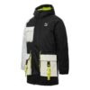 Chaqueta de plumón retro con bloques “Negro y blanco”