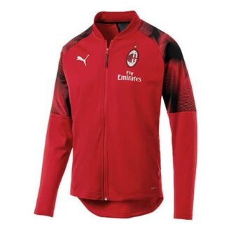 Chaqueta de poliéster del estadio del AC Milan “Roja”