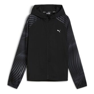 Chaqueta de running tejida con estampado Favourite Velocity (mujeres) – Negra