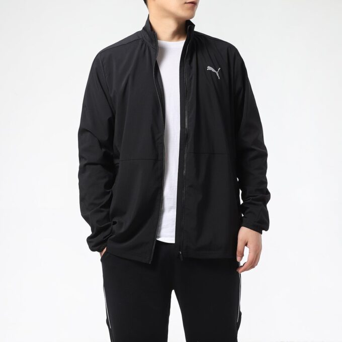 Chaqueta de running tejida favorita “Negra”