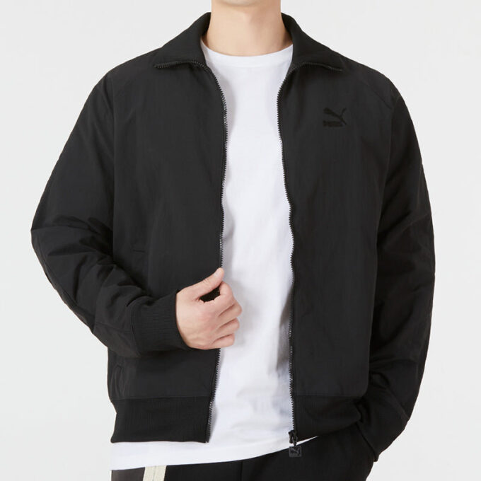 Chaqueta deportiva arrugada T7 “Negra”